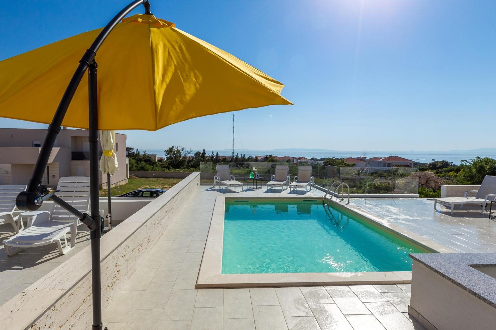 Pool Apartments Villa Dalia ノヴァリャ エクステリア 写真